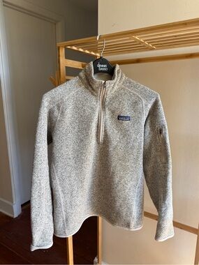 Patagonia Gray/Tan Half-Zip Better Sweater Fleece Pullover